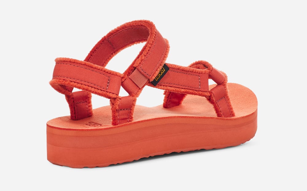 Orange Teva Midform Universal Canvas Women's Platform Sandals | Ireland-7538