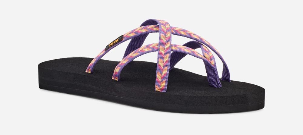 Pink Teva Olowahu Women's Flip Flops | Ireland-5740