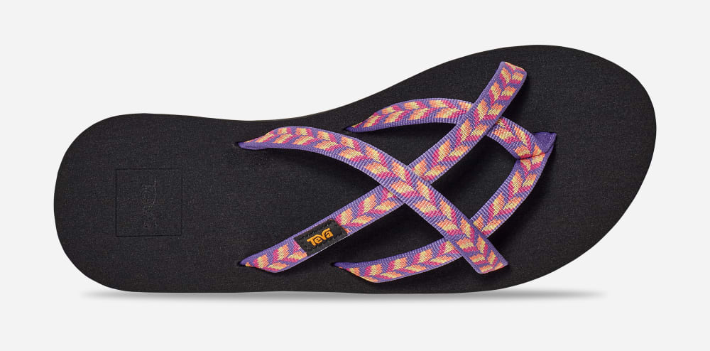 Pink Teva Olowahu Women's Flip Flops | Ireland-5740