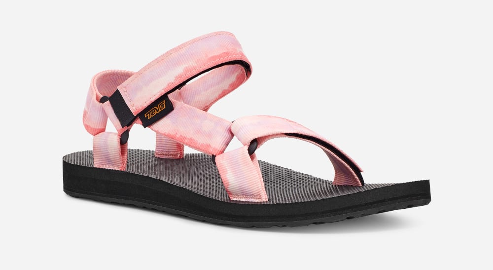 Pink Teva Original Universal Tie-Dye Women's Sandals | Ireland-1428