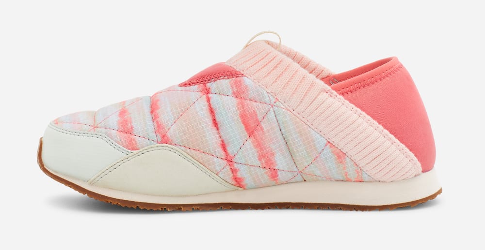 Pink Teva ReEMBER TIE-DYE Women's Slip Ons | Ireland-8961