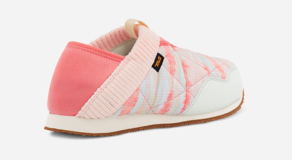 Pink Teva ReEMBER TIE-DYE Women's Slip Ons | Ireland-8961