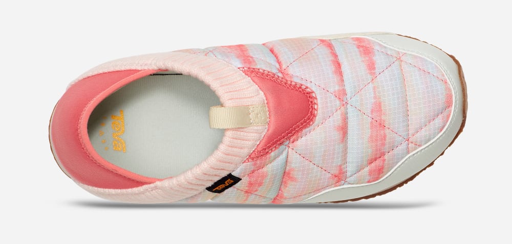 Pink Teva ReEMBER TIE-DYE Women's Slip Ons | Ireland-8961