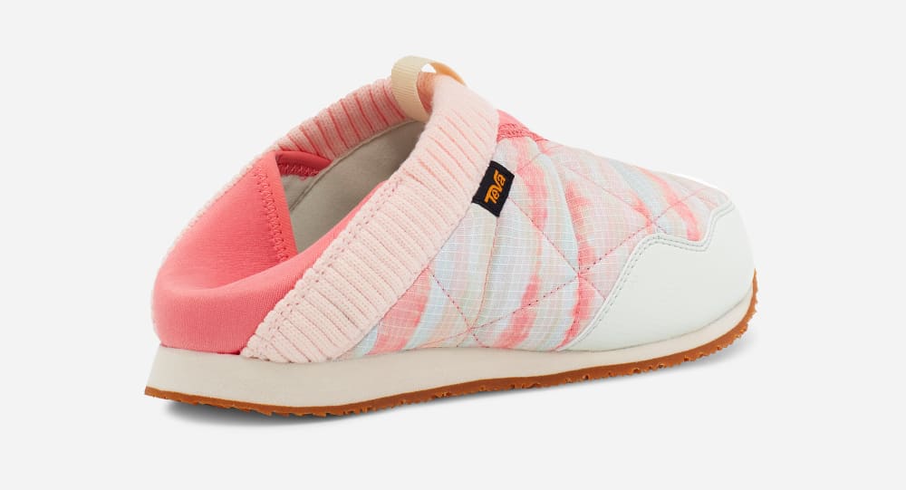 Pink Teva ReEMBER TIE-DYE Women's Slip Ons | Ireland-8961