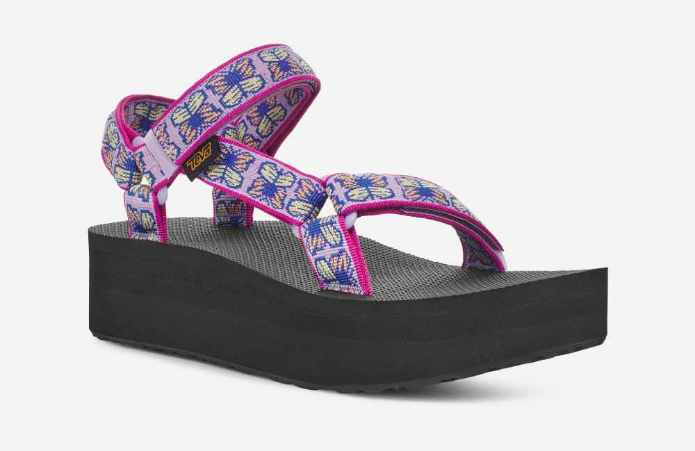 Purple Teva Flatform Universal Women's Platform Sandals | Ireland-1807