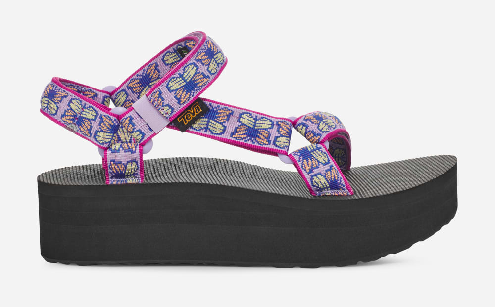 Purple Teva Flatform Universal Women\'s Platform Sandals | Ireland-1807