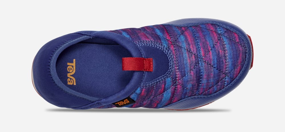 Red / Blue Teva ReEMBER TIE-DYE Kids' Slip Ons | Ireland-9526