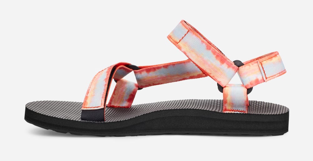 Red Teva Original Universal Tie-Dye Women's Sandals | Ireland-8791