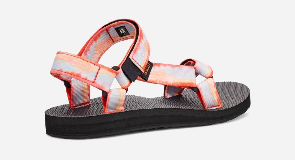 Red Teva Original Universal Tie-Dye Women's Sandals | Ireland-8791