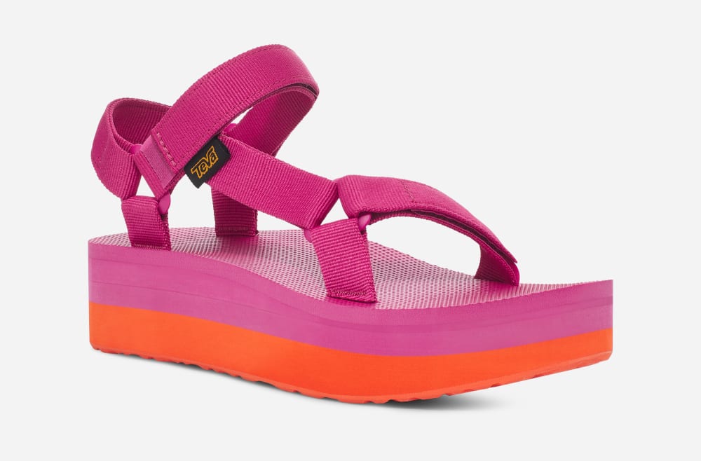 Rose Purple / Orange Teva Flatform Universal Women's Platform Sandals | Ireland-5908