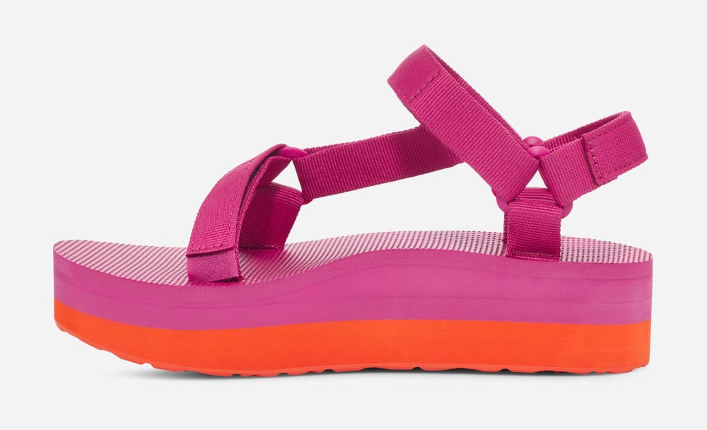 Rose Purple / Orange Teva Flatform Universal Women's Platform Sandals | Ireland-5908