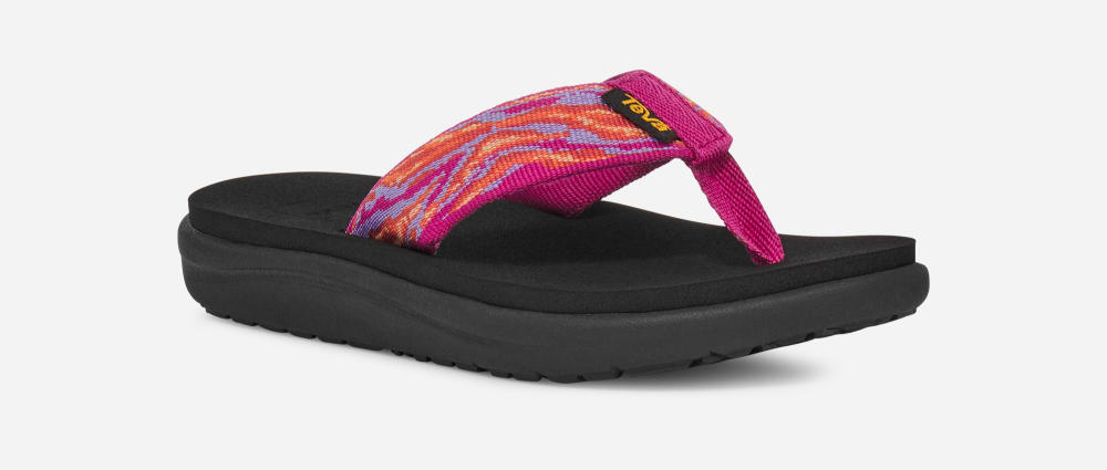 Rose Purple Teva Voya Kids' Flip Flops | Ireland-0164