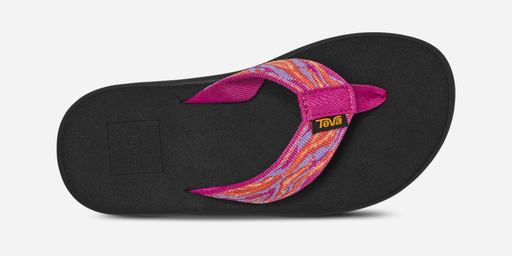 Rose Purple Teva Voya Kids' Flip Flops | Ireland-0164