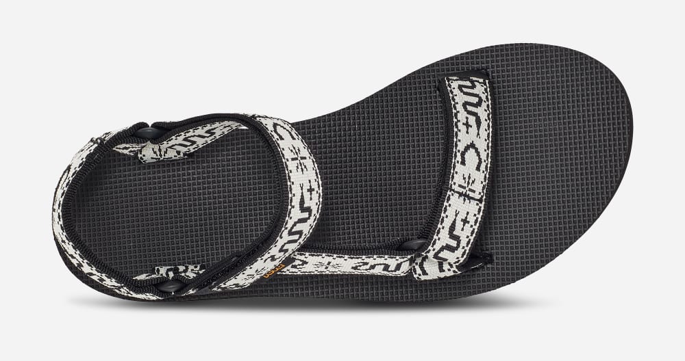 White / Black Teva Original Universal Women's Sandals | Ireland-1572