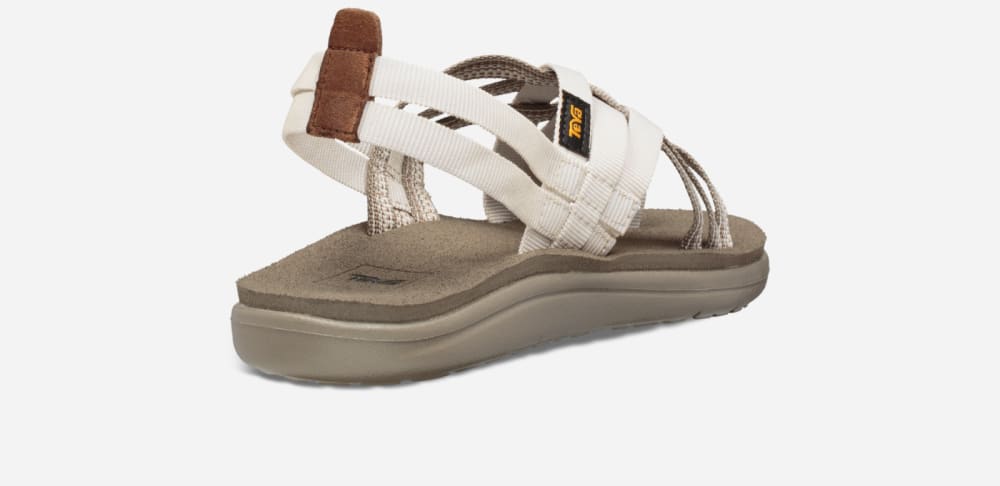 White Teva Voya Strappy Women's Sandals | Ireland-6312