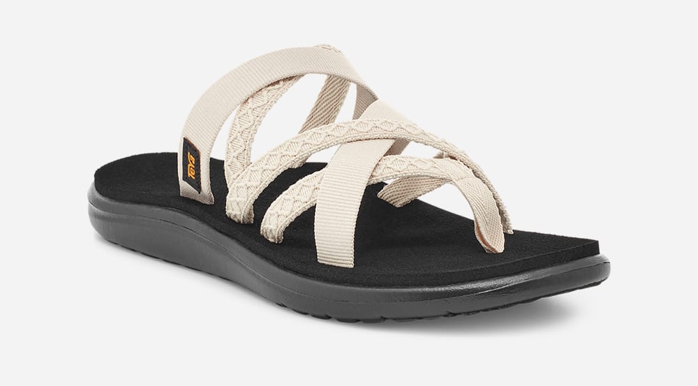 White Teva Voya Zillesa Women's Flip Flops | Ireland-6482