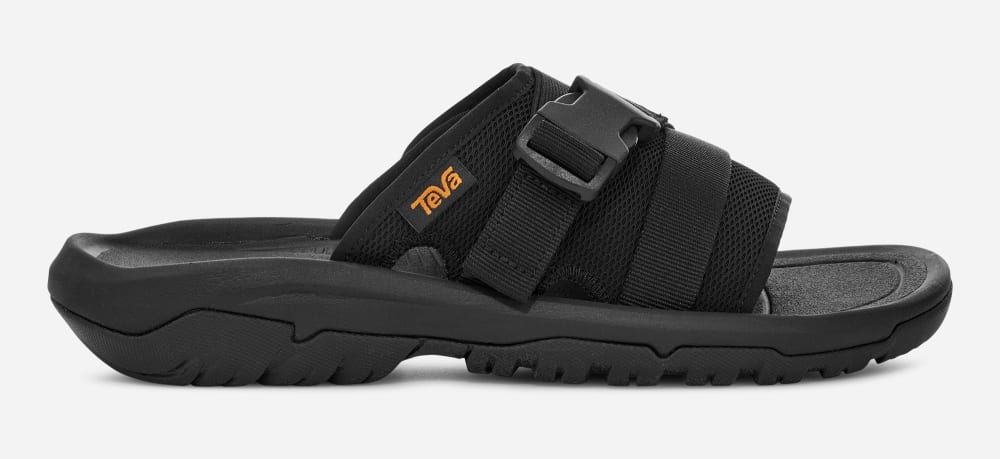 Black Teva Hurricane Verge Men's Slide | Ireland-4751