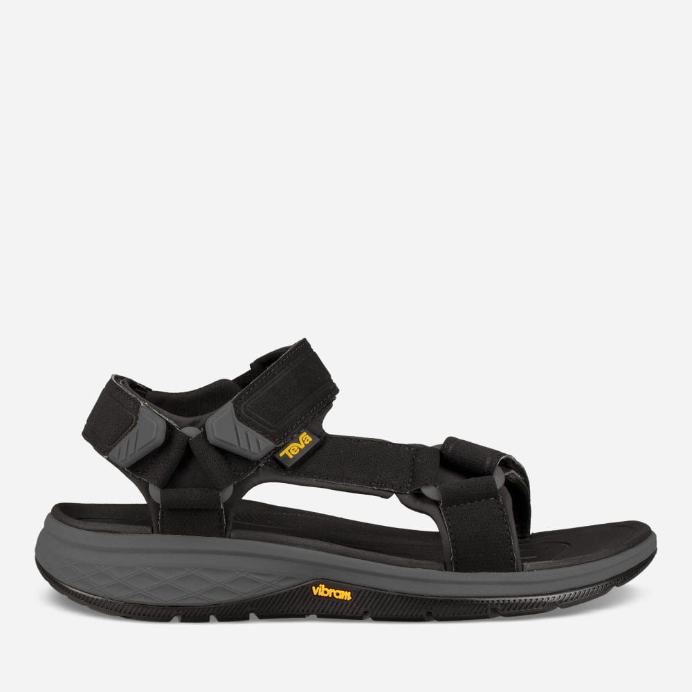 Black Teva Strata Universal Men's Sandals | Ireland-8052