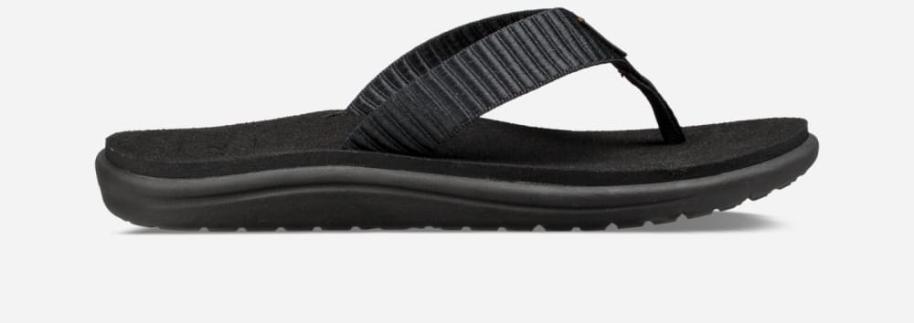 Black Teva Voya Women's Flip Flops | Ireland-8761