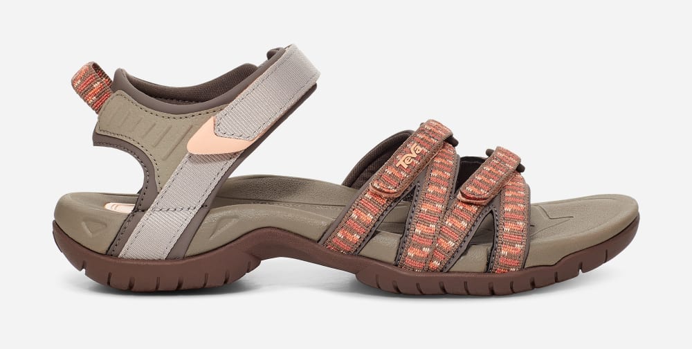 Brown / Orange Teva Tirra Women's Hiking Sandals | Ireland-1549