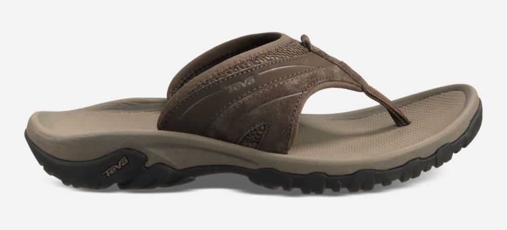 Coffee Teva Pajaro Men's Flip Flops | Ireland-1087