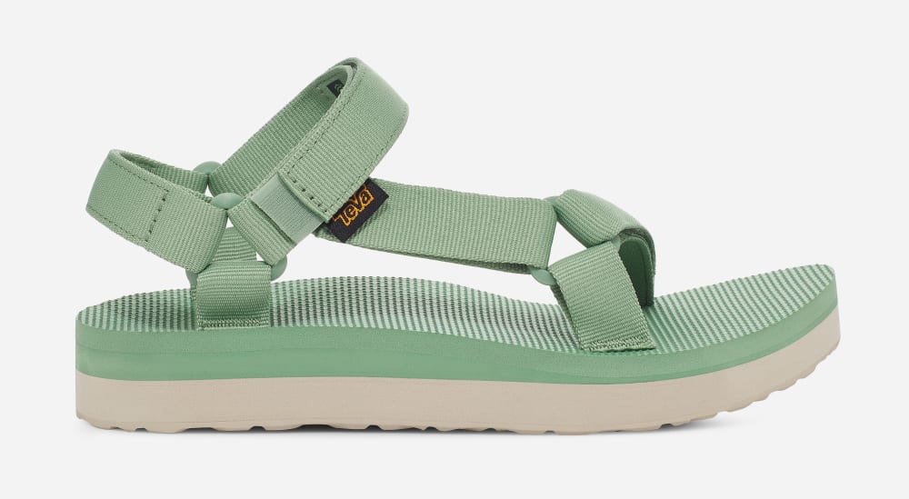 Green Teva Midform Universal Women's Platform Sandals | Ireland-0978