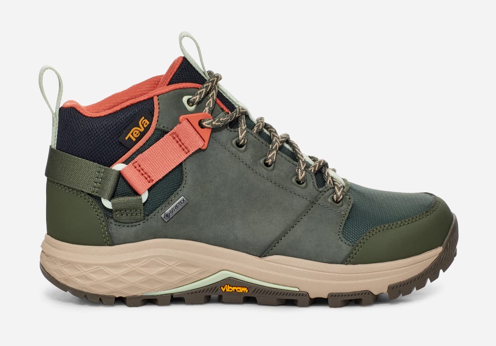 Khaki Teva Grandview Gore-Tex Women's Hiking Boots | Ireland-1738