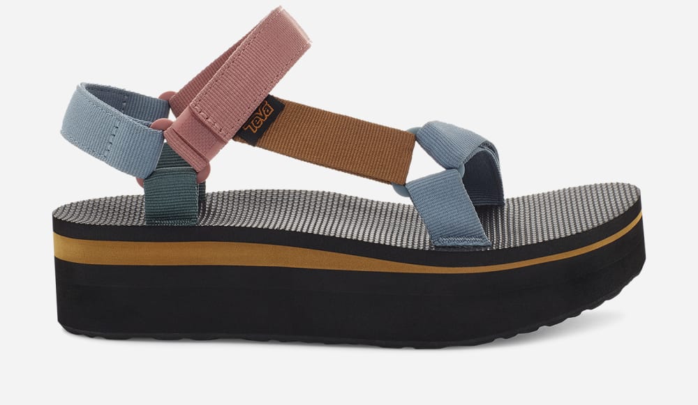 Light Multicolor Teva Flatform Universal Men's Platform Sandals | Ireland-9863