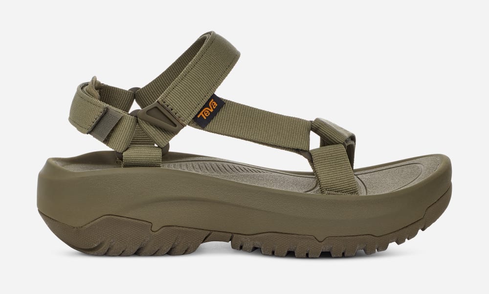 Olive Teva Hurricane Xlt2 Ampsole Men's Platform Sandals | Ireland-1368