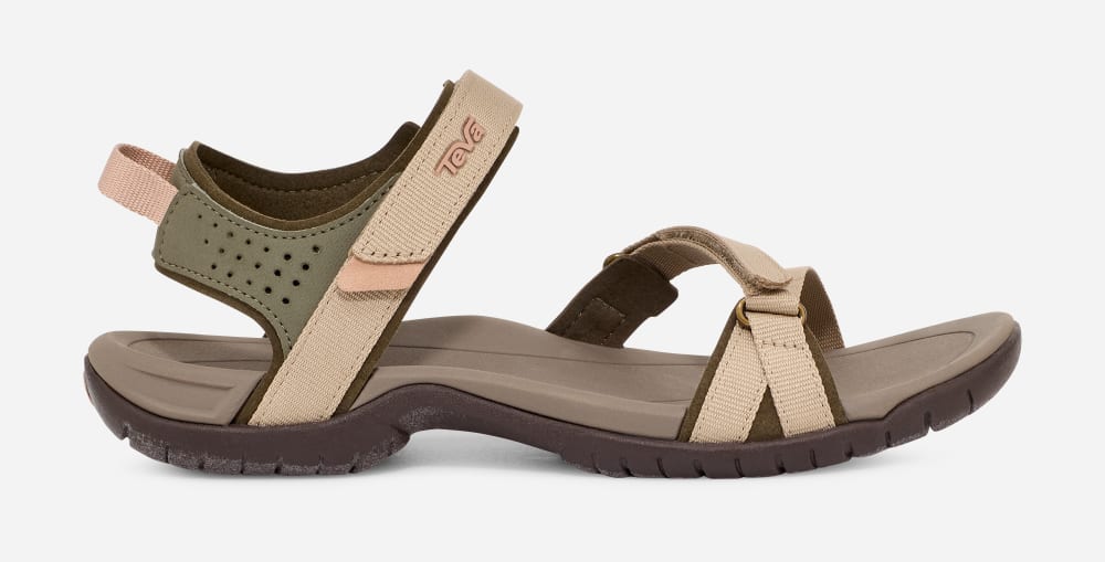 Olive Teva Verra Women's Hiking Sandals | Ireland-5497