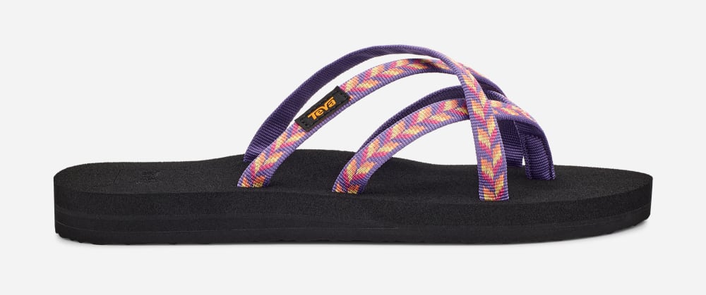 Pink Teva Olowahu Women's Flip Flops | Ireland-5740