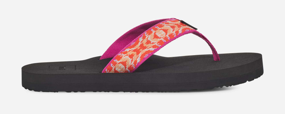 Rose Purple Multicolor Teva Mush II Women's Flip Flops | Ireland-3570