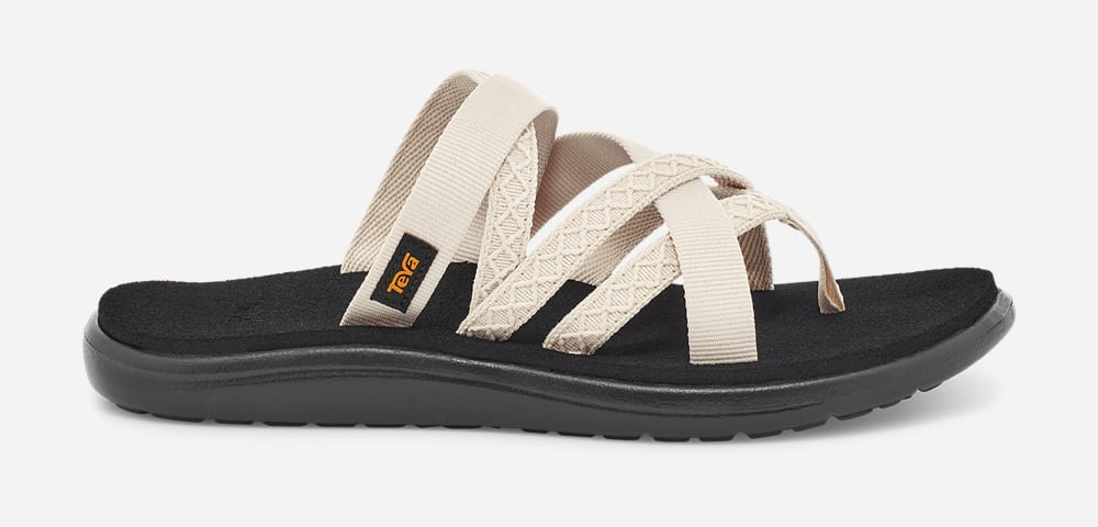 White Teva Voya Zillesa Women's Flip Flops | Ireland-6482